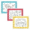 J.L. Childress Healthy Habits Disposable Color Me Placemats, 24 Pack, Multi-Color