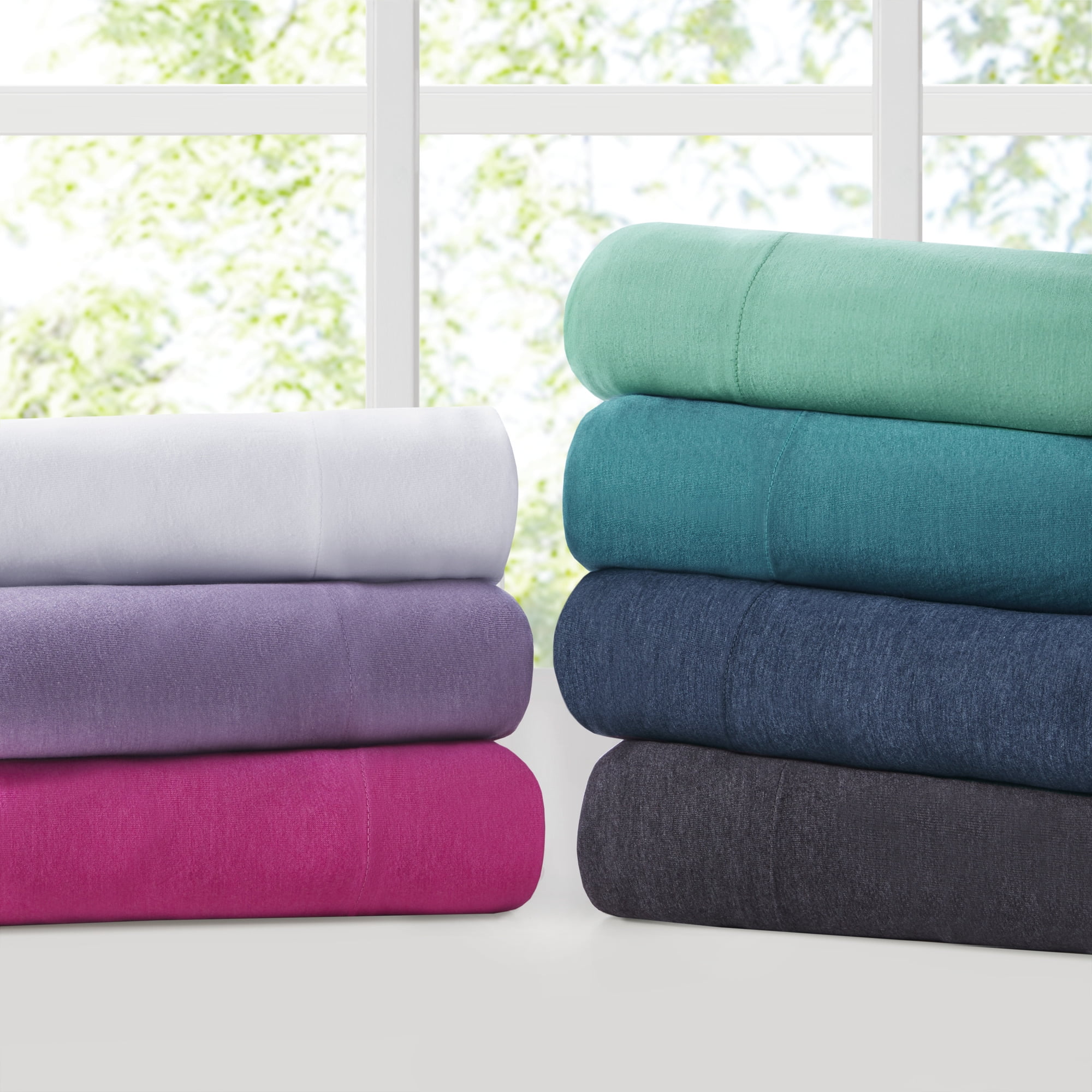 Comfort Classics Cotton Blend Jersey Knit Sheet Set