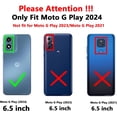 thumbnail image 2 of HCTian for Moto G Play 2024 Case,with Screen Protectors and Camera Cover,[Military Grade] 16ft.Drop Tested with Kickstand Protective Case for Motorola G Play 4G 2024 6.5 inch, 2 of 7