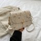 thumbnail image 4 of Bolso Paja Con Flores para Mujer Bolso Con Correa Ajustable Bolso Playa Verano para Mujer (blanco), 4 of 9