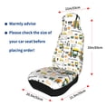 thumbnail image 4 of Zufioo Transportation Cartoon Full Set Car Seat Covers with Soft Padding 2PCS Universal Auto Front Seats Protector Fits Cars, SUVs, Sedans, and Trucks, 4 of 7