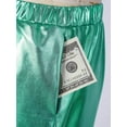 thumbnail image 5 of Miaeowve Kids Shiny Metallic Hip Hop Dance Pants for Boys Girls Pull-on Trousers 70s Party Disco Dancewear Blue Green 10, 5 of 7