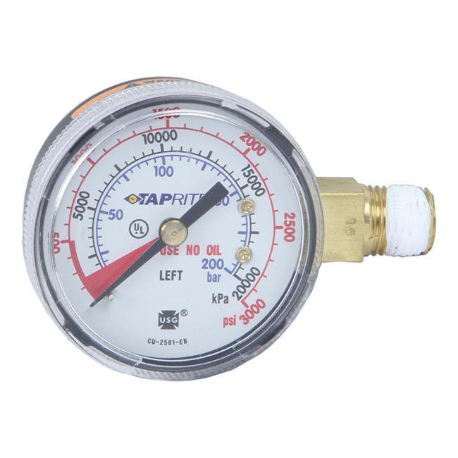 Dedenbear GHP High Pressure Gauge for CO2 Regulator