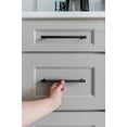 thumbnail image 4 of Goo-Ki 12 Pack Knurled Matte Black Zinc Alloy Kitchen Cabinet Handles, Closet Classic 12.6"(320mm) Hole Center Cabinet Pulls Dresser Handles for Bedroom, 4 of 9