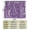 thumbnail image 3 of Wijzvio Gift For Grandma Throw Blanket Soft Fuzzy Fleece Blanket For Couch Bed Living Room Decoration 80"X60", 3 of 9