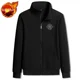 thumbnail image 3 of Sudaderas para hombre, jersey de corte ajustado, ropa para hombre, sin capucha, estampado, cremallera completa, top gráfico, color pastel, baratas, otoño, cálidas, emo, 3 of 5