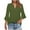 Green, variant on Hvyesh Women's Work Blouses Ruffle 3/4 Sleeve Dressy Top V Neck Casual Chiffon Tunic Blouses Business Shirts