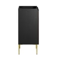 thumbnail image 3 of Modway Alchemist 18" Modern Wood Bathroom Vanity Cabinet in Black and Gold, 3 of 9