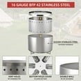 thumbnail image 3 of Towallmark Fire Pits for Garden, 35.4 Inch Smokeless Fire Pit, 304 Stainless Steel Wood Burning Fireplaces with Removable Ash Pan & Stand, Portable Safe Burning Firepit, 3 of 7