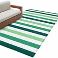 thumbnail image 2 of Area Rug 48×72in, Sage Green Gradient Stripes Watercolor Floor Carpet Living Room Rug, Geometric Line Non-Slip Welcome Mat Indoor Rugs for Bedroom Dining Room, 2 of 9