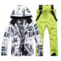 Hwmodou Men Outfits Men's And Men's Ski Jackets And Pants Set Windproof Insulated Snowsuit Winter Warm Snowboarding Snow Coat Holiday Party Outfits For Men 2023