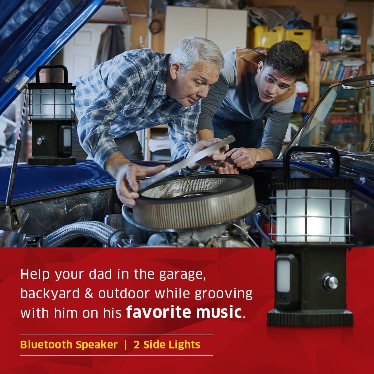 Tru de Light LED Lamp with Bluetooth speaker