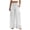 White Pant, variant on Kvture Womens Stretchy Palazzo Pants Summer Pleated Baggy Wide Leg High Waist Pants Casual Trousers with Pocket Dark Blue Pant XL