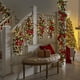thumbnail image 2 of Guirnalda navideña 2023 para escaleras, guirnalda navideña para escaleras con cadena de luces LED, botín de escalera navideña, decoraciones navideñas, 2 of 5