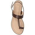 thumbnail image 4 of Journee Womens Gerra T-Strap Toe Ring Flat Sandals, 4 of 9