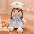 thumbnail image 4 of 18 Inch Purple Lamb Stuffed Animal Plush Student Doll with Girl Toys for Dress Up Single Pack, 4 of 9