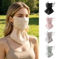 thumbnail image 2 of Face Guard High-Density Anti-UV Fabric Sun Protection Face Guard 3D Tailored Fit Adjustable Straps Summer Outdoor Face Protector, 2 of 7
