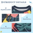 thumbnail image 2 of FORMRS Boys Rash Guard Short Sleeves Swim Shirt Quick Dry UPF 50+ Sun Protection, Sizes 3-12T, Pink Floral Flamingo, 2 of 6