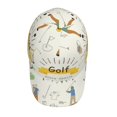thumbnail image 2 of Kdxio Unisex Golf Icons And Golfer Pattern Baseball Cap Unisex Washed Classic Adjustable Hat, 2 of 5