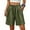 Army Green, variant on NTACZA With Pockets Gym Shorts Women High Elastic Waist Bermuda Wide Leg Relaxed Fit Vacation Walking For Beach Casual Shorts For Women 2026
