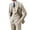 Beige, variant on Retro 3 Piece Suit Tweed Herringbone Men's Suits Slim Fit Groom Tuxedos Set Prom Brown Grey Jacket Blazer Vest Pants