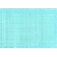 thumbnail image 1 of Ahgly Company Indoor Rectangle Abstract Light Blue Modern Area Rugs, 6' x 9', 1 of 4