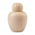 thumbnail image 1 of Muñecas de clavija de madera con formas de personas sin terminar Muñeca de clavija de madera natural en blanco Lisa para 68 mm x 46 mm, 1 of 9