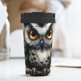 thumbnail image 6 of Goofa Whimsical Owl On Branch for Insulated Travel Coffee Mug Spill Proof Leak Proof 16 OZCoffee Tumbler Reusable Coffee Cups with Lids Thermos for Hot and Cold Drink, 6 of 8