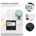 thumbnail image 2 of Minkissy Home Decor Perpetual Calendar Black Rectangular Blocks Reusable Office Supply 1Pcs, 2 of 6