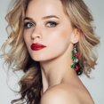 thumbnail image 5 of Christmas Jingle Bell Tinkle Bell Cute Ornamentdangle Earrings, 5 of 5