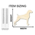 thumbnail image 2 of Unfinished Wood Weimaraner Dog Shape - Pet Craft - up to 46" 4" / 1/4", 2 of 5