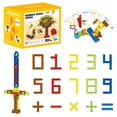 thumbnail image 2 of Education,Wooden Dice Toysnumber Building Block (1 Box) Creative Montessori Stacking Toys Early Educational Toy For Children, 2 of 9