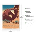thumbnail image 2 of See America - Arches National Park - United States Travel Bureau - Vintage Travel Poster by Frank S. Nicholson c.1936 - Master Art Print 10in x 14in, 2 of 4