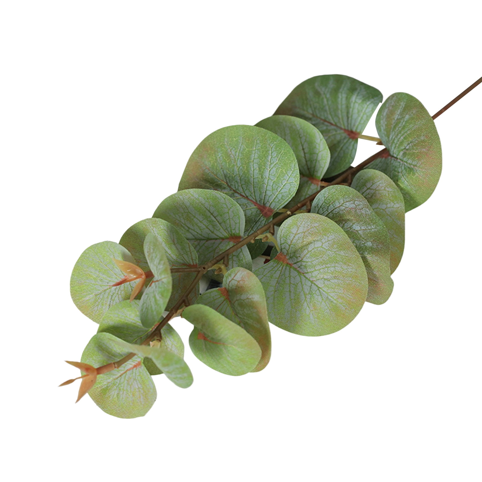 DISHAN Realistic Artificial Plant Leaves 2Pcs, Clear Veins, Natural