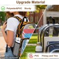 thumbnail image 5 of Xoenoiee Tiger Skin Print Kids Backpack 17 Inch Lightweight School Bag for Boys, Heavy Duty Clear Backpack See Through Bookbag with Front Pocket for Elementary Middle School, 5 of 7