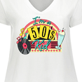 thumbnail image 4 of Inktastic I'm a 50's Kid 1950's Style Birthday Jukebox Women's Plus Size V-Neck T-Shirt, 4 of 5