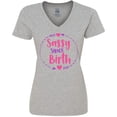 thumbnail image 3 of Inktastic Sassy Since Birth, Sassy, Sassy Girl, Arrow, Hearts Women's V-Neck T-Shirt, 3 of 5