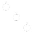 thumbnail image 3 of Sonducket Tobillera elegante aleación ajustable elegante con diamantes de imitación accesorio de moda de tobillo cadenas de pie para mujer plata Type1 NO1 Sonducket CBP253321, 3 of 6