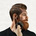 thumbnail image 2 of Cepillo de cerdas para barba de Unique Bargains, cepillo de bolsillo para barba de hombre con mango negro, 2 of 7