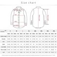 thumbnail image 5 of Blusa informal de manga larga con botones en la parte delantera y cuello vuelto, con estampado de periódico, para mujer y hombre, talla XXXXL, 5 of 5