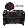 thumbnail image 4 of Rhea Ripley Luggage Cover Protector, Washable Elastic Suitcase Cover with Zipper and Buckle, Fits 18-32 Inch Luggage, Anti-Scratch & Dustproof, 4 of 9