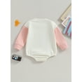 thumbnail image 2 of ZAXARRA Baby Romper, Long Sleeve Crew Neck Letters Print Fall Bodysuit Clothes for Girls Boys, 2 of 6