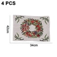 thumbnail image 2 of Juego de 4 manteles individuales navideños, tapete de cocina navideño para vacaciones de invierno, tapete para comedor, accesorio de Feliz Año Nuevo, 2 of 5