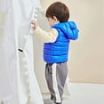 thumbnail image 7 of Wavsuf Children Jackets Winter Chunky Thermal Boys with Hood Blue Vest Size 1 Year, 7 of 7