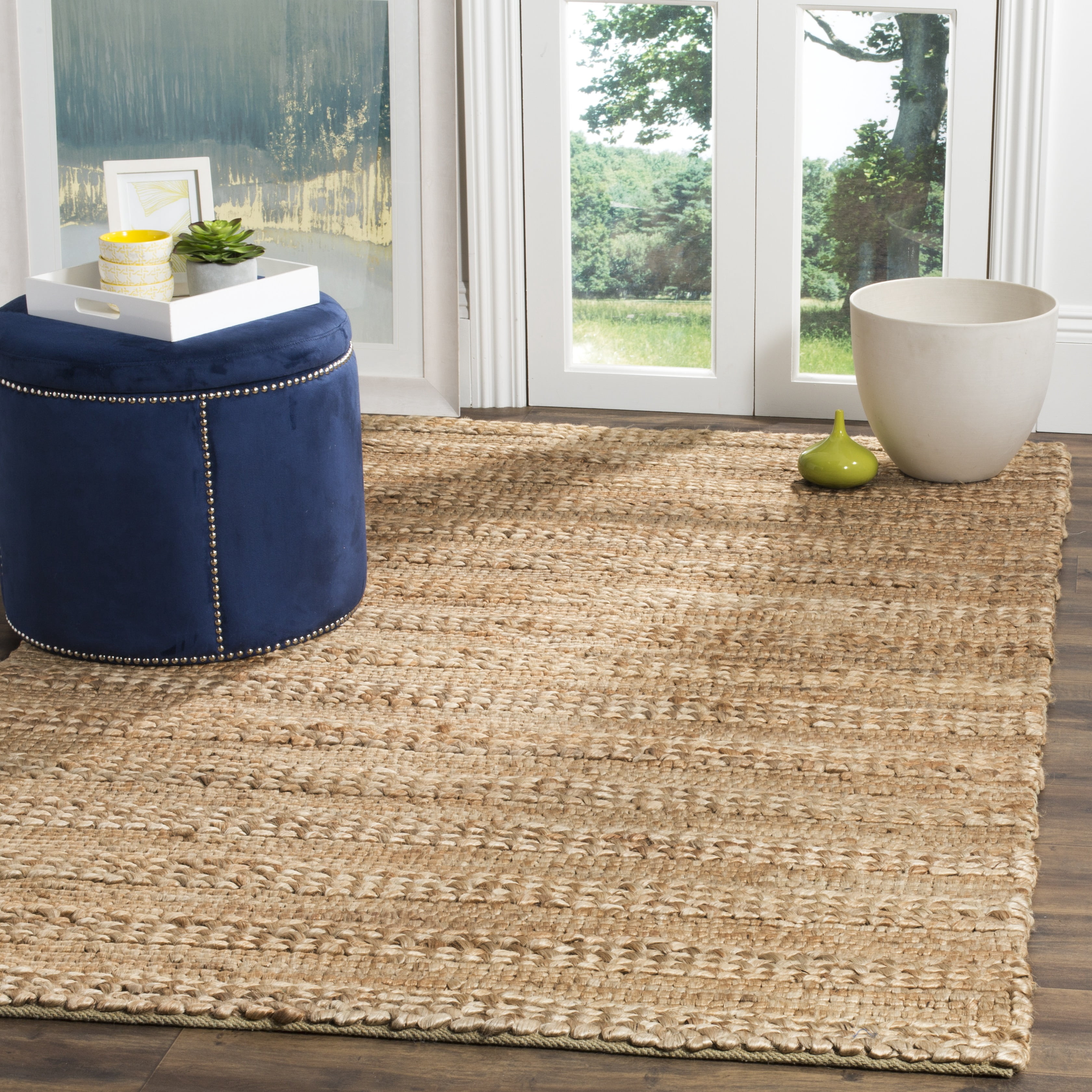 SAFAVIEH Natural Fiber Henrika Geometric Area Rug, Natural, 11' x 15'