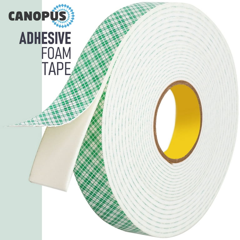 Canopus Double Sided Foam Tape for Craft and Card Making Projects, Heavy  Duty Adhesive Mounting Tape 4016 (1in x 10yd)