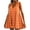 Orange, variant on Sakmal Casual Summer Dresses for Women Plaid Loose Fit Pleated Comfort Fit Green Sleeveless Mini Slip Dress