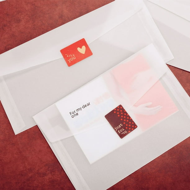 Sobre de papel translúcido con ácido sulfúrico, bolsa para empaquetado de invitaciones de boda, bolsa para guardar tarjetas para decoración de uñas en blanco bronceadora
