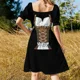 thumbnail image 5 of Dirndl Okterbfest Disfraz de Halloween Cultura alemana Vestido sin mangas Vestido Vestido Mujer Vestidos Damas Verano, 5 of 7