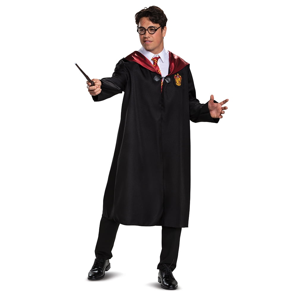 Harry Potter Adult Classic Gryffindor Robe Halloween Costume Exclusive ...